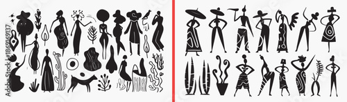 casual people silhouettes, everyday human poses, lifestyle character figures, walking standing people, urban life illustration, social activity vector, daily routine silhouettes, modern people clipart