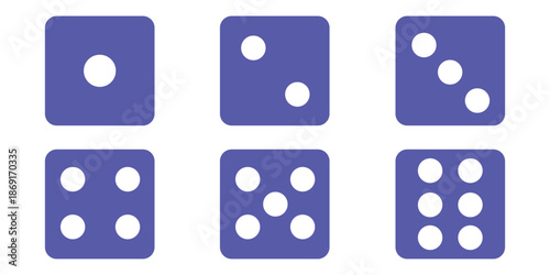Dices icon flat. Illustration isolated vector sign symbol. Gaming dice. Eps 10.