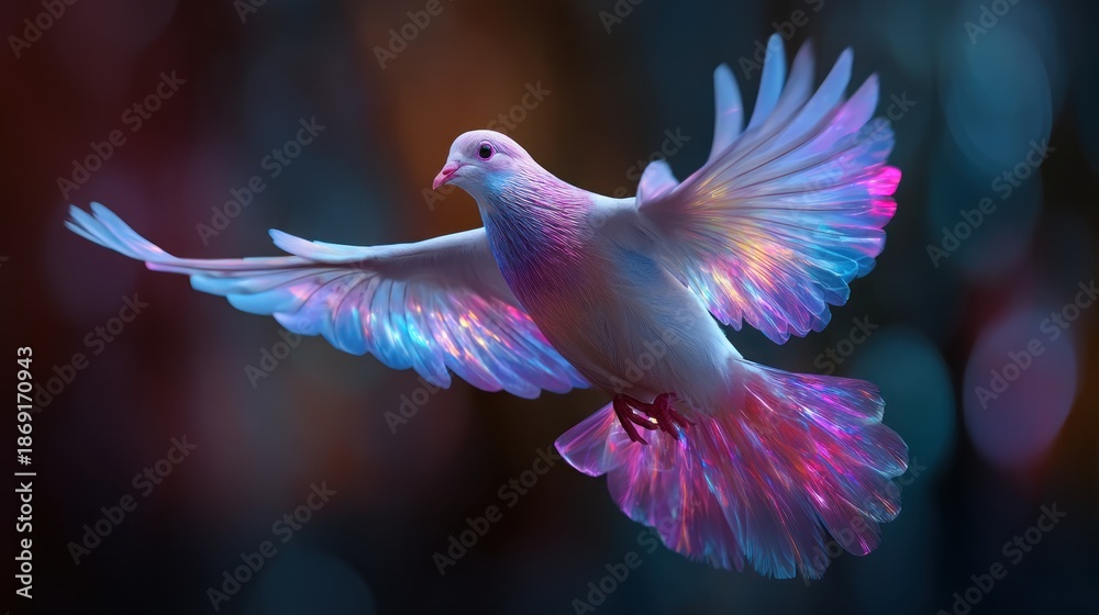 Obraz premium Dove in flight