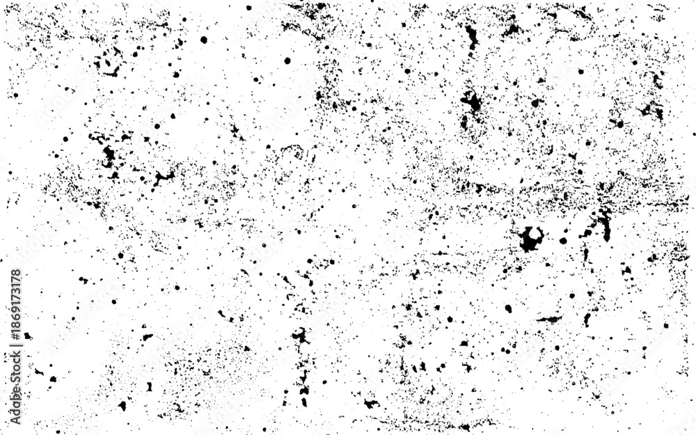 Obraz premium Black and white grunge background. Abstract monochrome texture of cracks, scuffs, chips.