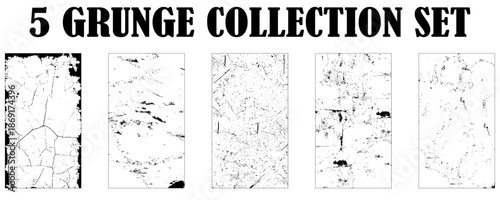 Subtle grunge dust vector urban textures. Distressed overlay texture set. Grunge backgrounds. Abstract textured effects