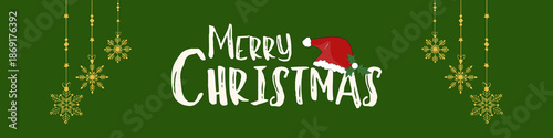 Merry Christmas Banner.
