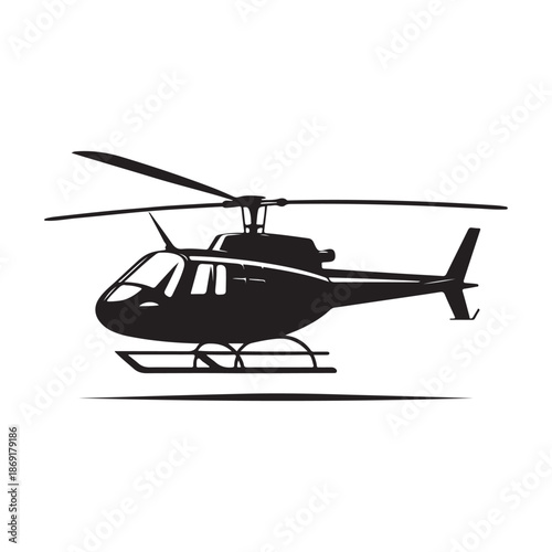 helicopter vector silhouette clip art logo design illustration icon collection