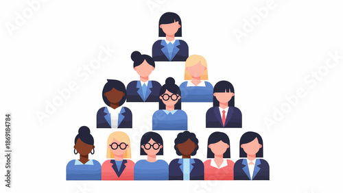 Women in Professional Roles Leading Diverse Teams in Modern Offices