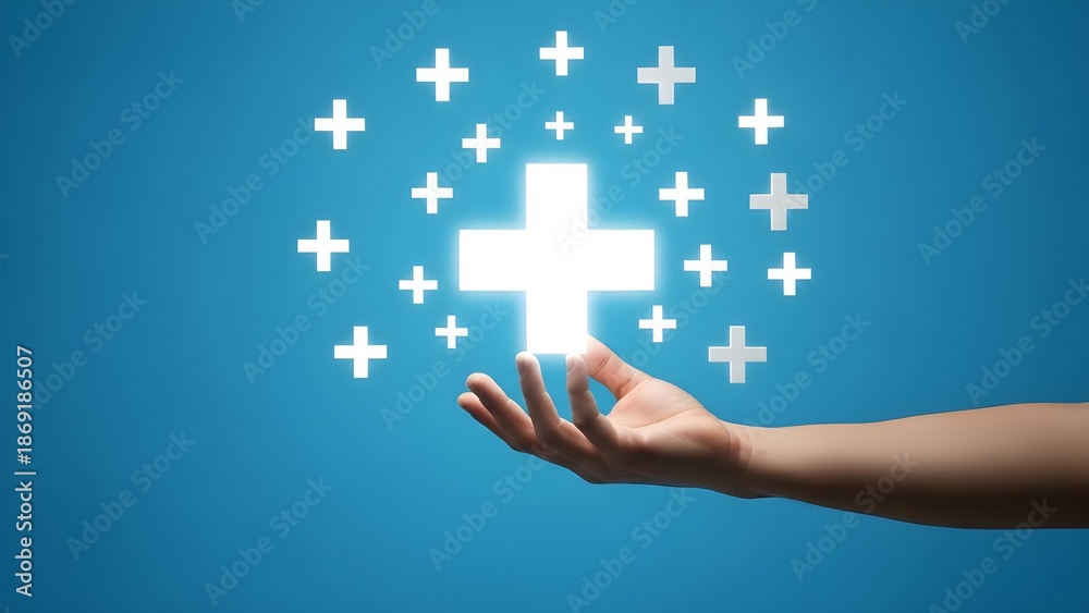 Obraz premium Healing hands embracing nature's health and wellness