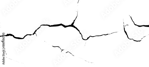Black Cracked Lines Texture