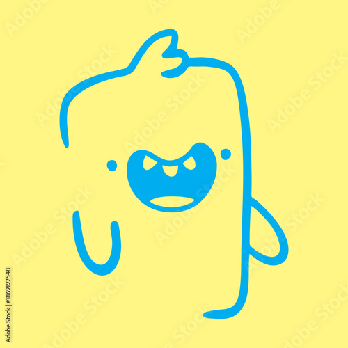 Cute Colorful Hand-Drawn Monster Doodles