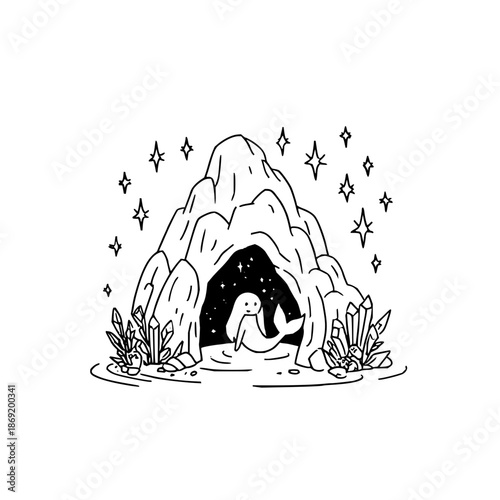 Black Minimalist Background with Empty Space