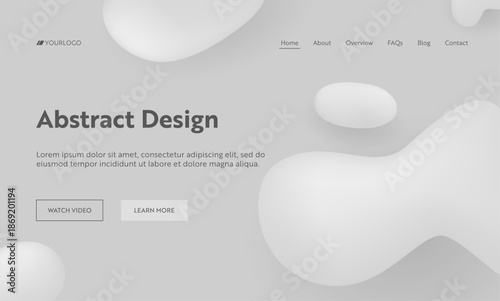landing page with abstract wave futuristic retro fluid gradient design-EPS02