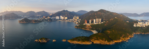 Repulse Bay Beaches Hong Kong Island at golden hour