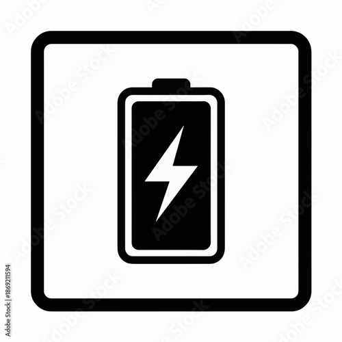 battery icon with transparent background cutout