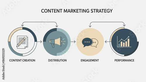 Visualized Content Marketing Strategy Flowchart for Digital Business Growth and Audience Reach