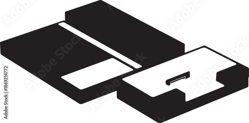 Black and white puzzle pieces fitting together perfectly