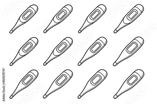 Boundary grip shading stripe digital rod icon vector patch thermometer structural seam