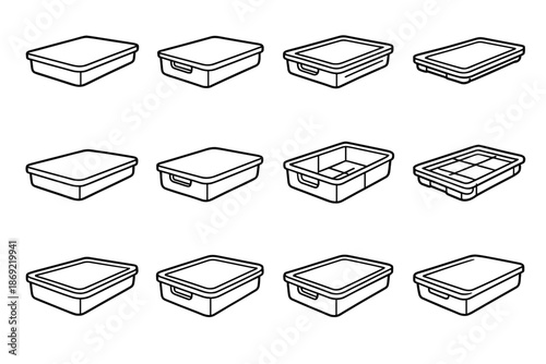 Modern crest bed vector pads stripe icon rod curve under handle contour