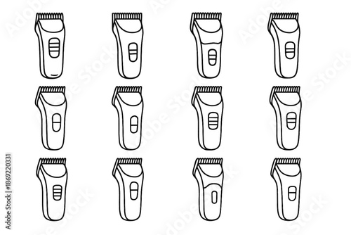 Line surface vent blade corner stripe icon minimal vector set rod shading