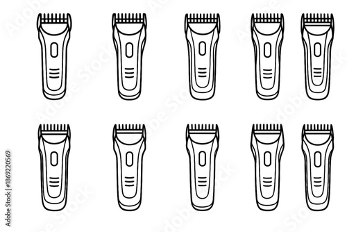 Surface curve minimal seam trimmer cordless blade icon vector underside boundary patch