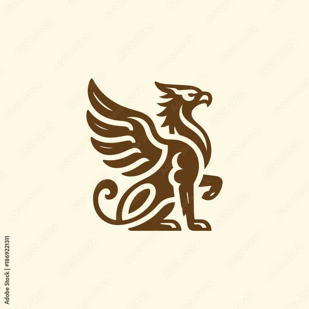 Obraz premium Ancient Griffin Logo