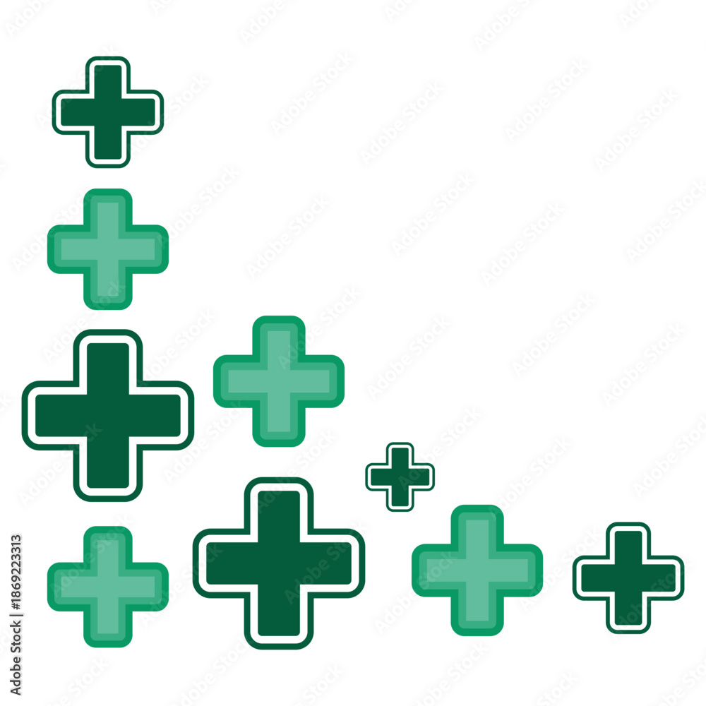 Fototapeta premium Medical Cross Corner