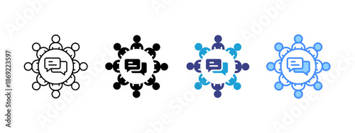 Forum  icon set multiple style collection