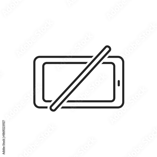 Close-up of Smartphone with Stylus Pen for Digital Drawing and Design