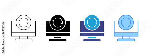 Repost icon set multiple style collection