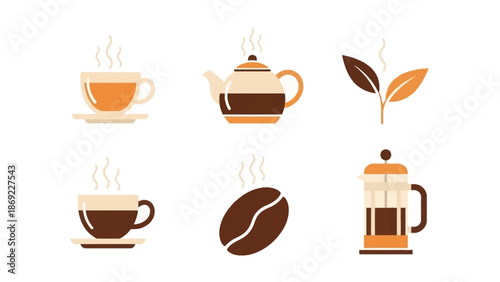 Delicious Hot Beverage Collection Coffee, Tea, and Brewing Essentials for a Cozy Morning