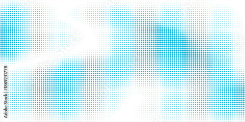 Modern Transparent Vector Gradient Blue Color Halftone Background Staggered Dots Pattern modern dotted arts abstract illustration