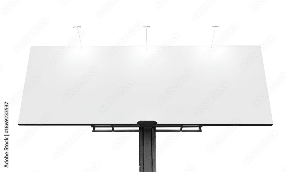Obraz premium billboard mockup, isolated on white background.