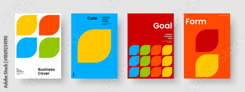 Geometric Business Presentation Design. Isolated Flyer Layout. Creative Report Template. Book Cover. Background. Poster. Banner. Brochure. Pamphlet. Newsletter. Notebook. Leaflet. Catalog