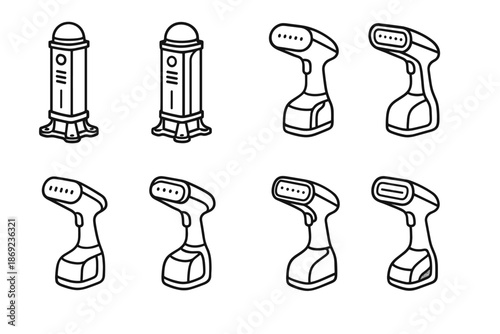 Smart strip vector row icon panel crest lean light tower sensor vent