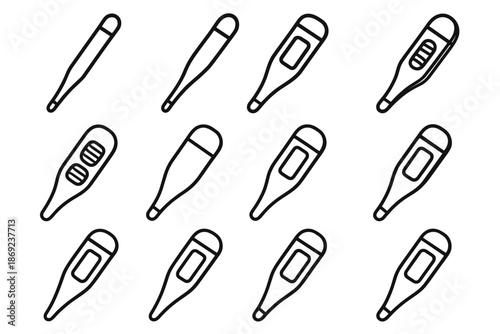 Slab underside slim digital surface boundary rib icons structural thermometer tilt icon