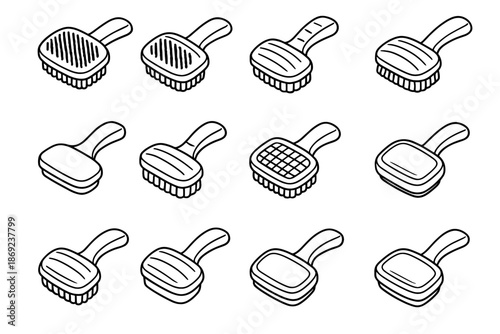 Icon slope underside vector pet brush dash arc travel traction boundary rod