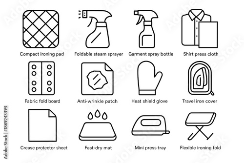 Care pad vector mat foldable spray fabric compact mini travel steam protector