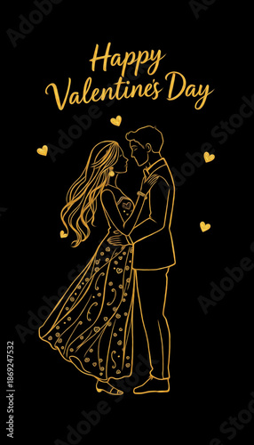 Valentine's Day card design. Illustration with oil paint. Pattern for printing on wall decorations, covers, wallpapers
