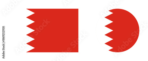 Vector illustrayion of bahrain flag