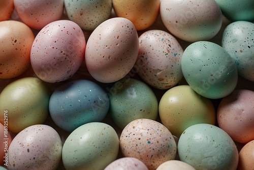 Easter eggs on a table