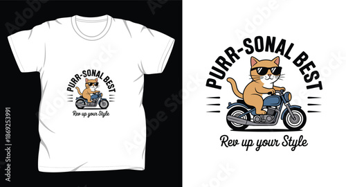 cat graphic vector art t shirt design print templete