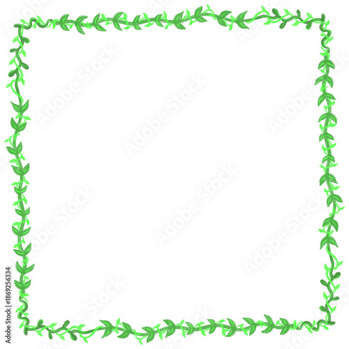 Frame Square Leaves Creeping Element