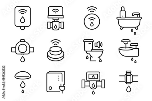 Warning button unit battery disc prevention tank icon damage pipe water burst