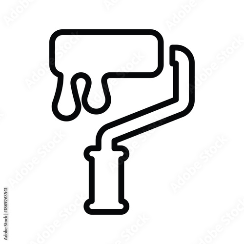 Roller painter icon