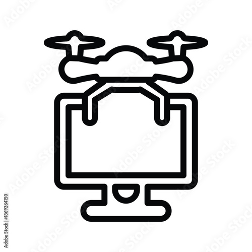 Drone monitoring icon
