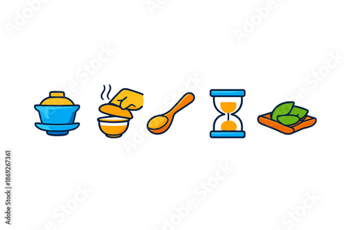 Tea ceremony icons