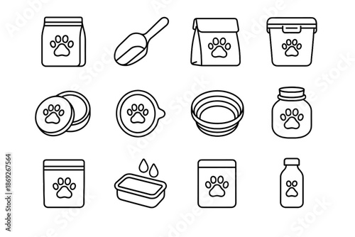 Snack icon vector liner jar reusable box cover pouch pet resealable sealed