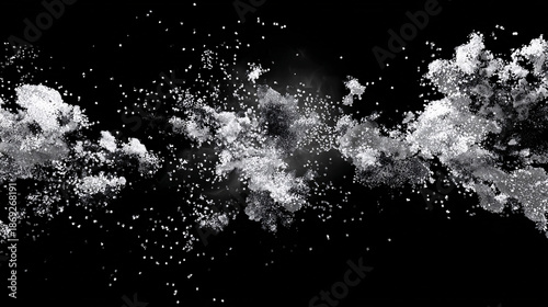 black and white splashes,3D abstract background