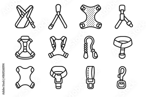 Guard zone compact chest pet harness neck icon soft seatbelt support foldable