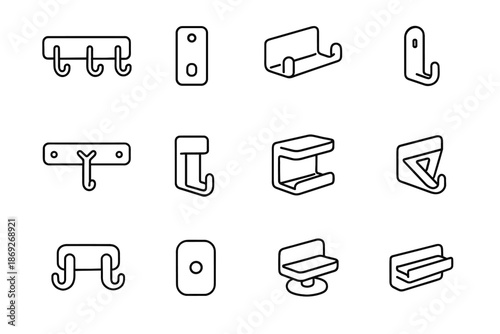 Vector rack wedge slide minimal magnetic minimalist tray mini floating icon wall