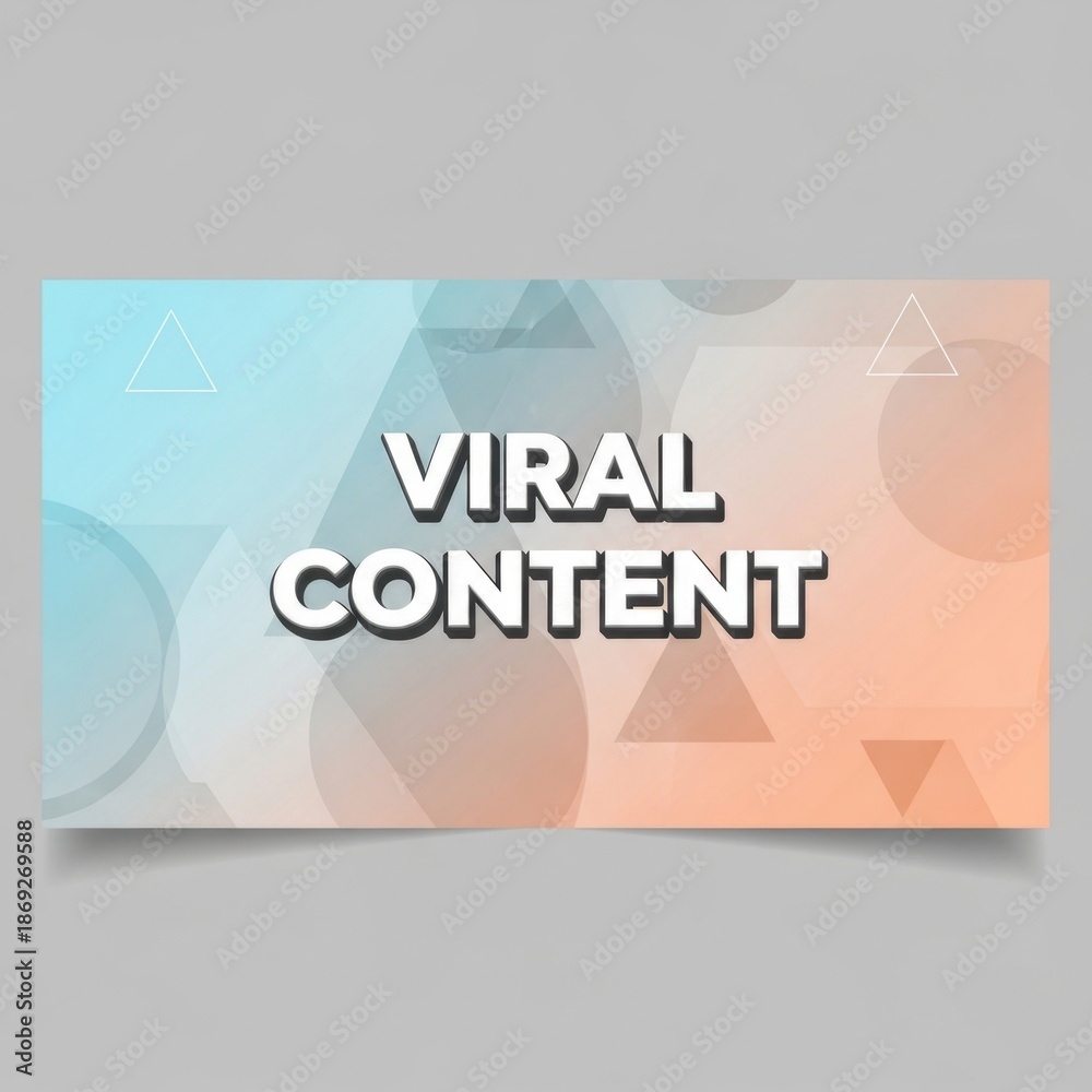 Obraz premium Viral Content graphic design template