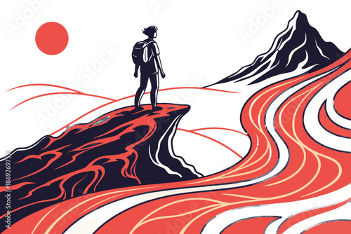 Volcanic Landscape Concept