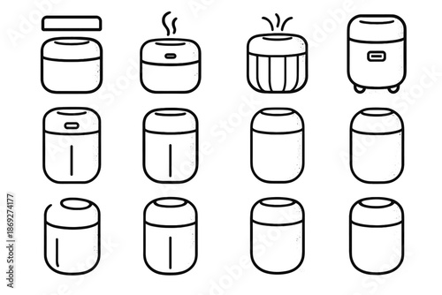 Usb stripe icon icons plate vector outline shading arc humidifier cap boundary